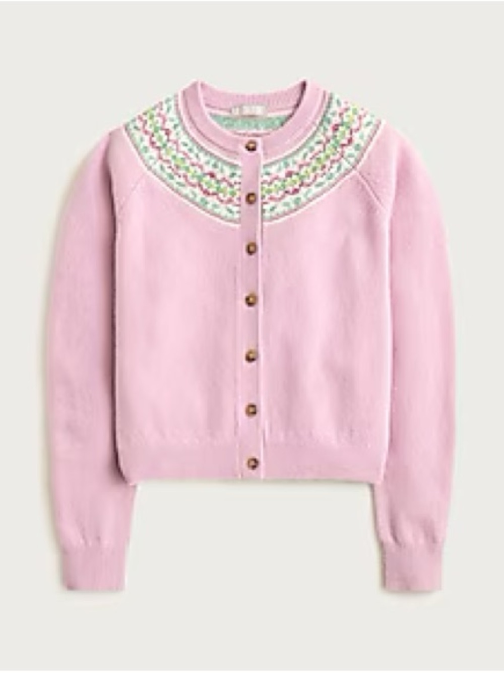 J. Crew Classic Fair Isle Cardigan in Vintage Wool - Picture 5 of 10